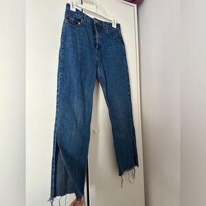 Dark blue denim jeans